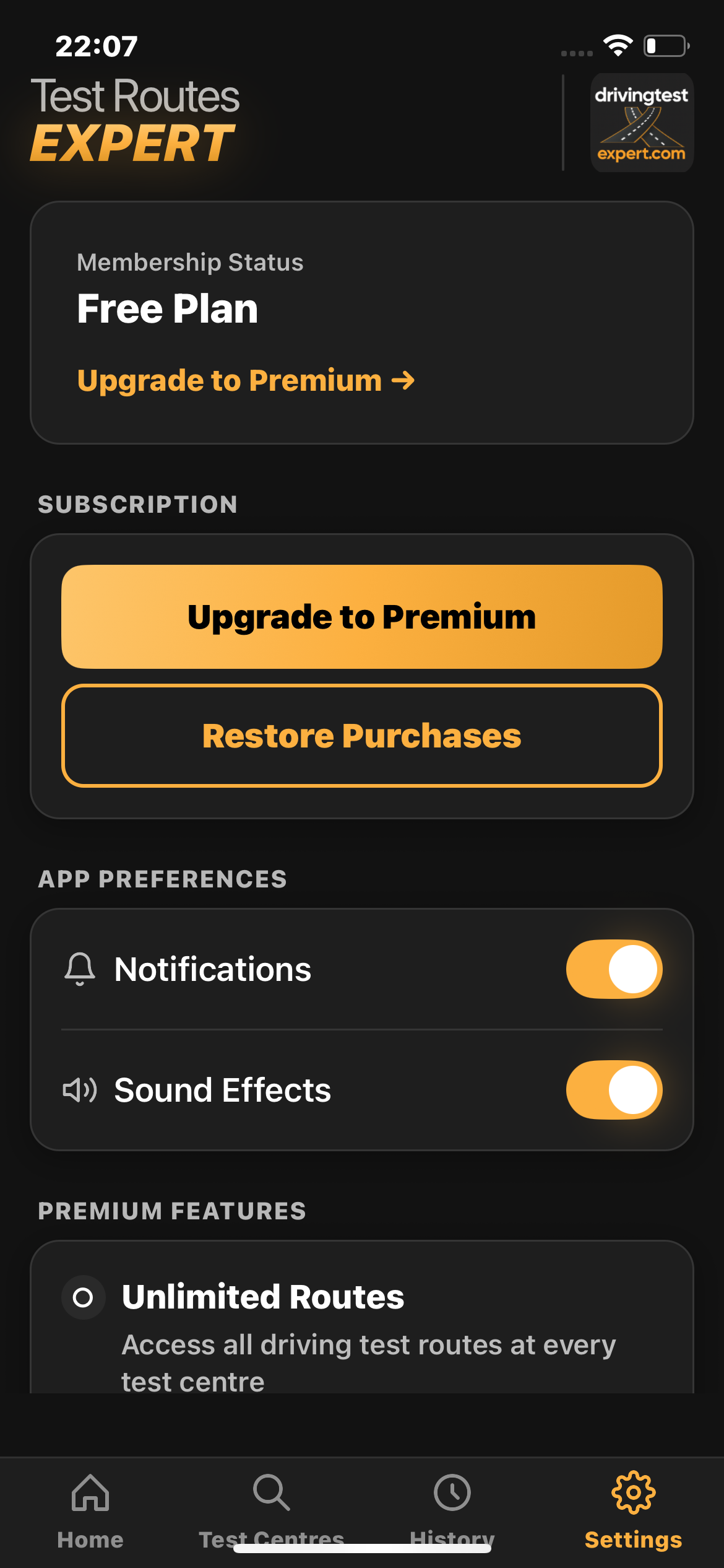Customise notifications and preferences